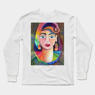 Rainbow Girl ( repost ) Long Sleeve T-Shirt